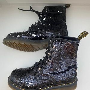 sequin doc martens